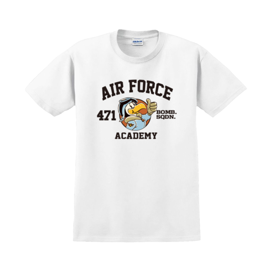 Gildan X 아메리칸 컬렉션 에어포스 덕 티셔츠 화이트(Gildan X American Collection AIR FORCE DUCK T-Shirt White)