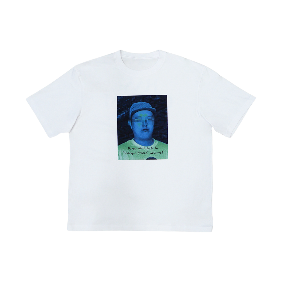 미드나잇 브리즈 x 베이스크림 티셔츠 화이트(Midnight Breeze x Basecream Tee White)