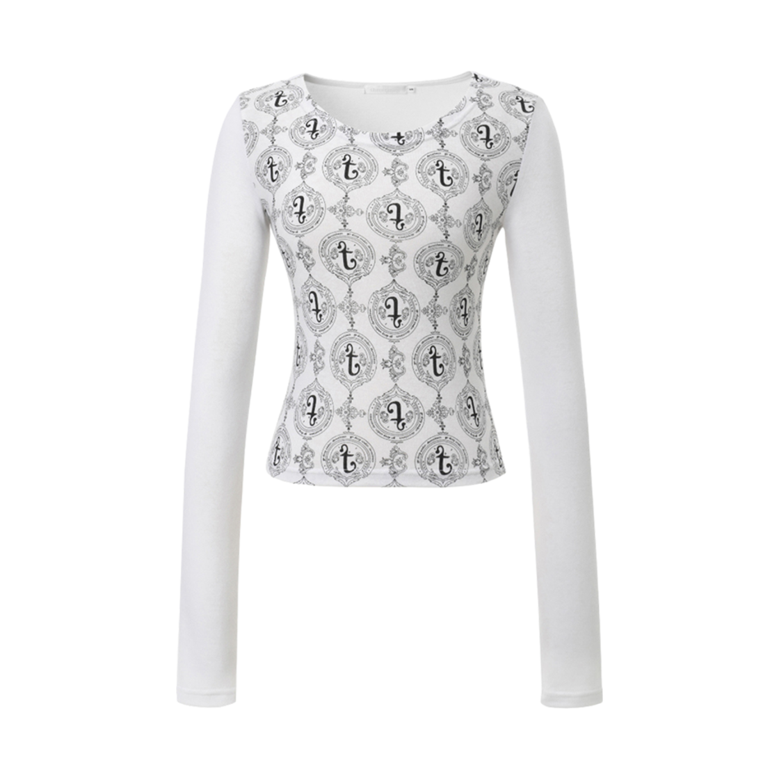 (W) 쓰리타임즈 엔들리스 티셔츠 화이트((W) Threetimes Endless T-Shirt White) - 1