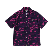 BAPE Color Camo Ape Head One Point Shirt Purple