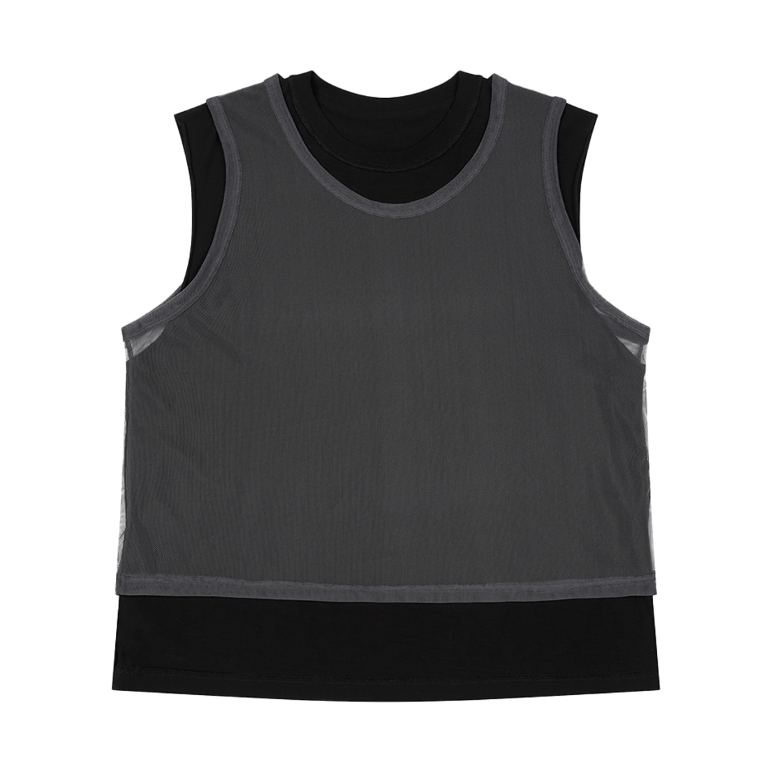 포즈넘버에잇 리버시블 슬리브리스 블랙