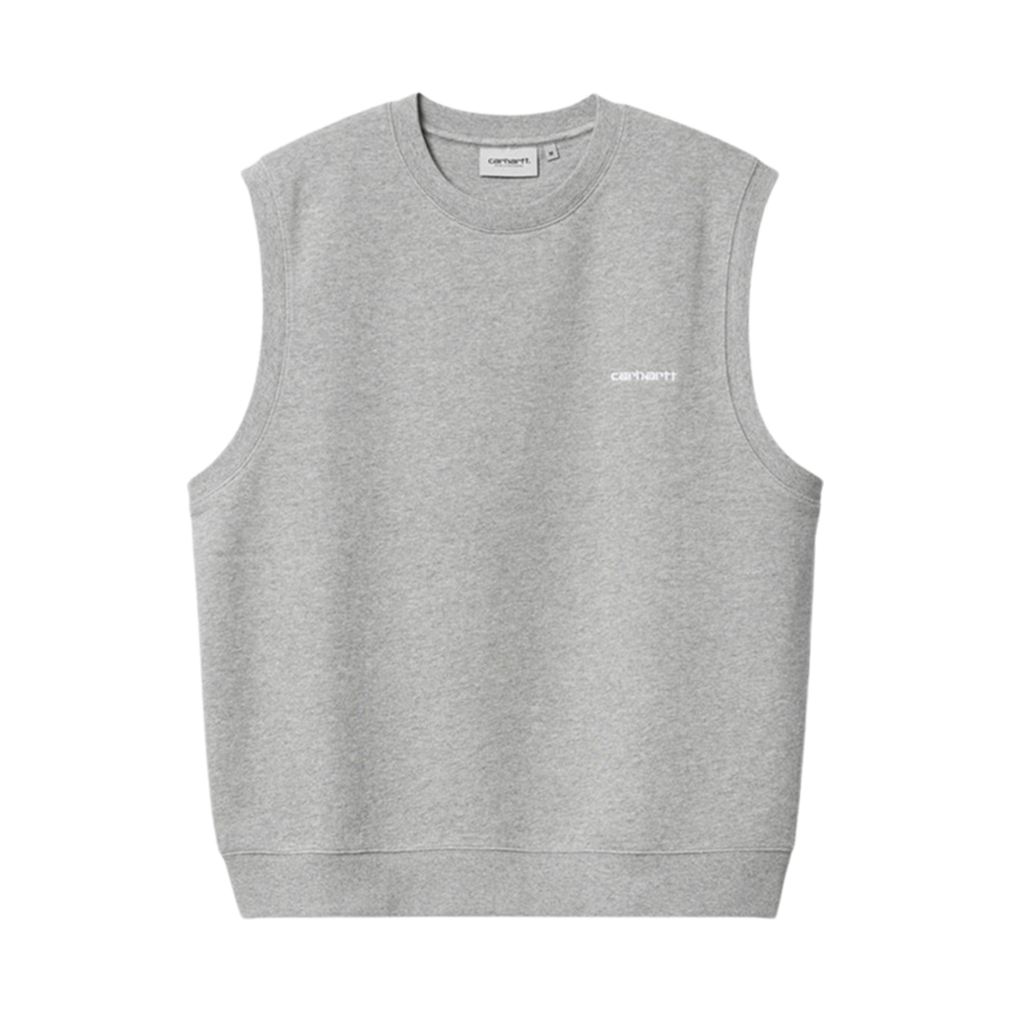 I033084-00D-XX Carhartt WIP Script Vest Sweatshirt Grey Heather