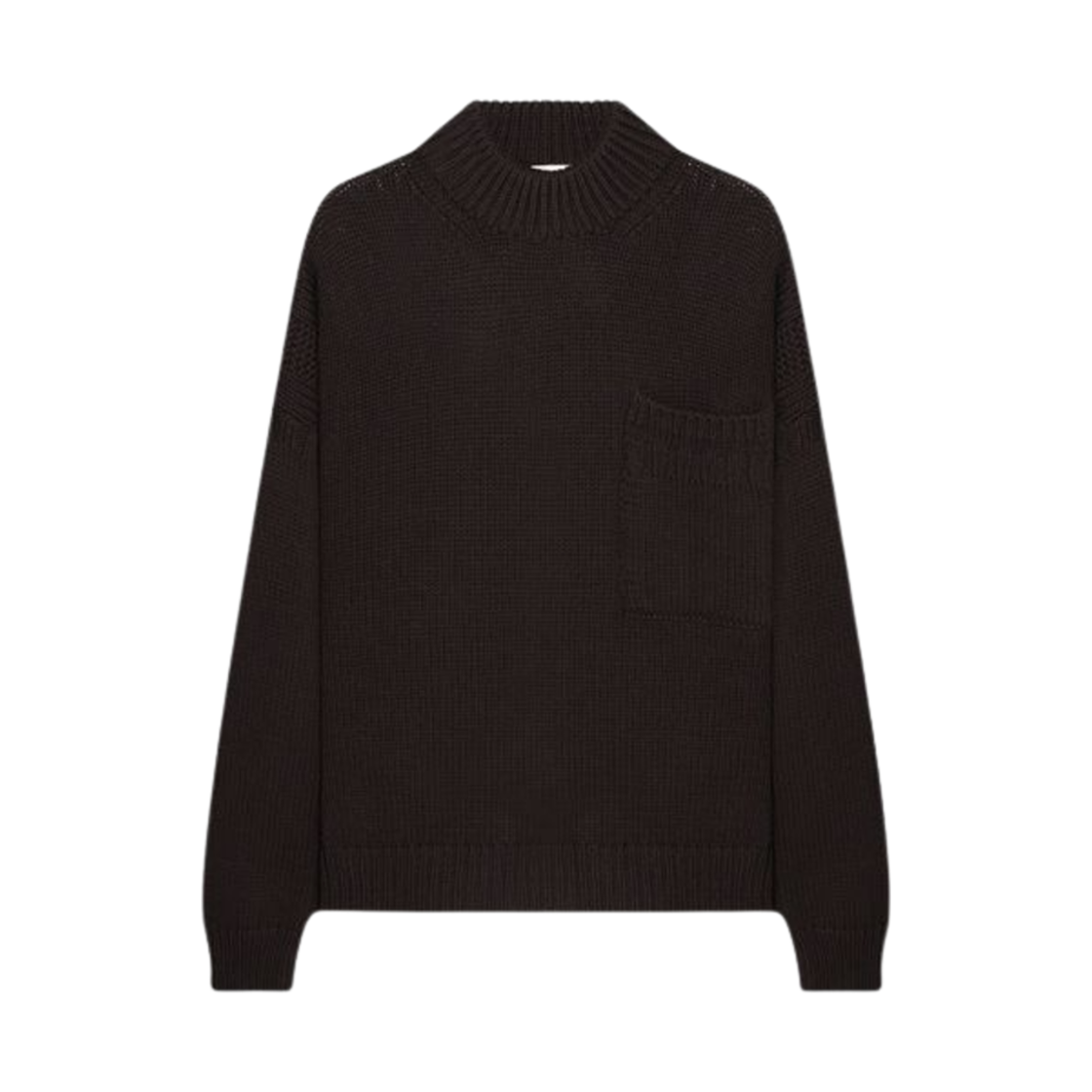 텐씨 울 하이넥 니트 다크 브라운(Ten C Wool High Neck Knit Dark Brown)