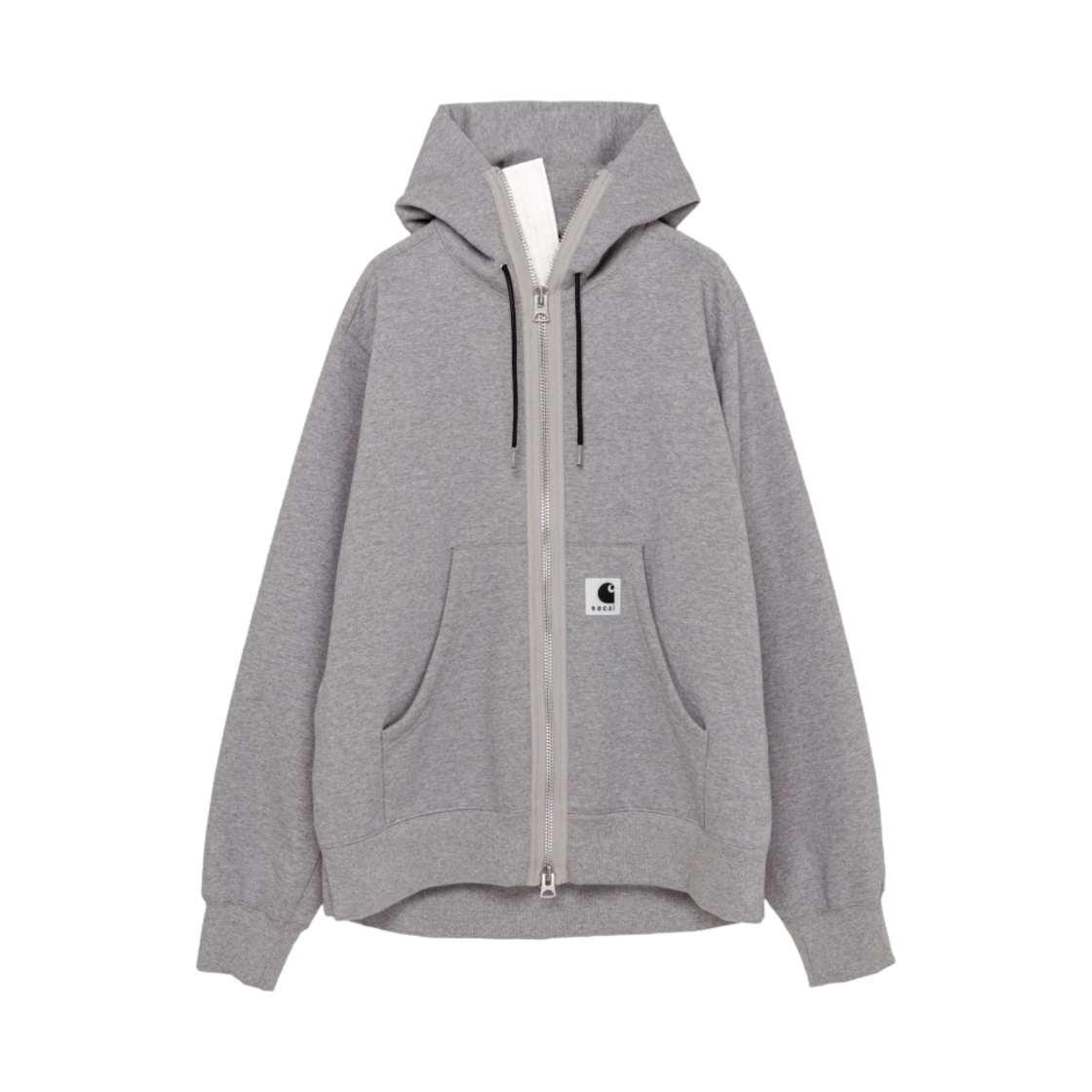 사카이 x 칼하트 WIP 후드 라이트 그레이(Sacai x Carhartt WIP Hoodie Light Grey)