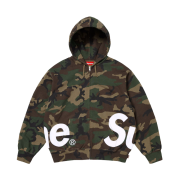 Supreme Big Logo Zip Up Hooded Sweatshirt Woodland Camo - 25SS