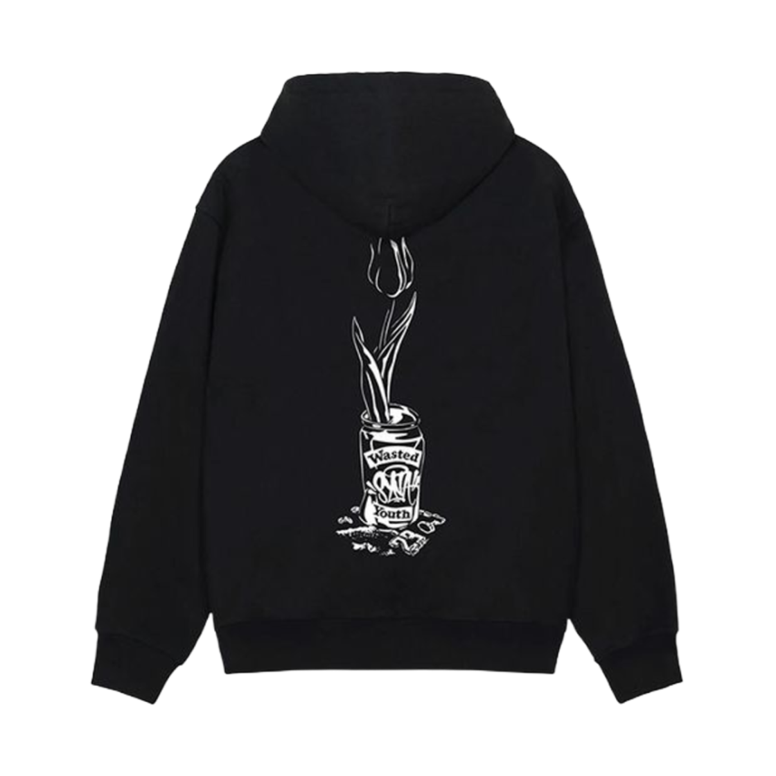 베르디 웨이스티드 유스 x 센트럴 씨 x 시나 월드 집업 후드 블랙(Verdy Wasted Youth x Central Cee x Syna World Zip Hoodie Black)