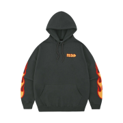 Plastick Bandage Flame Hoodie Charcoal