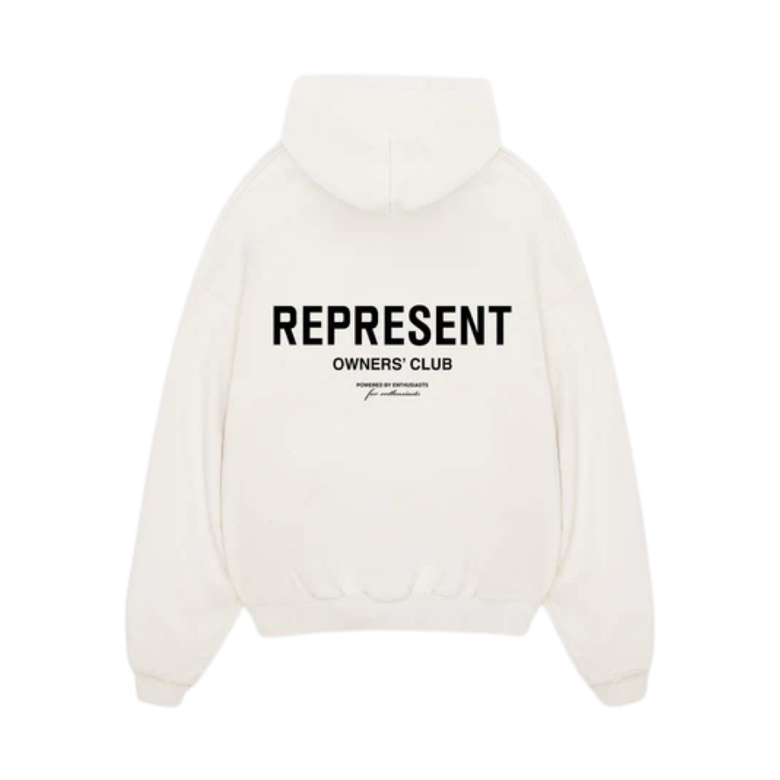 M04153-72 Represent Owners Club Hoodie Flat White