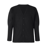 Homme Plisse Issey Miyake Basics Cardigan Black