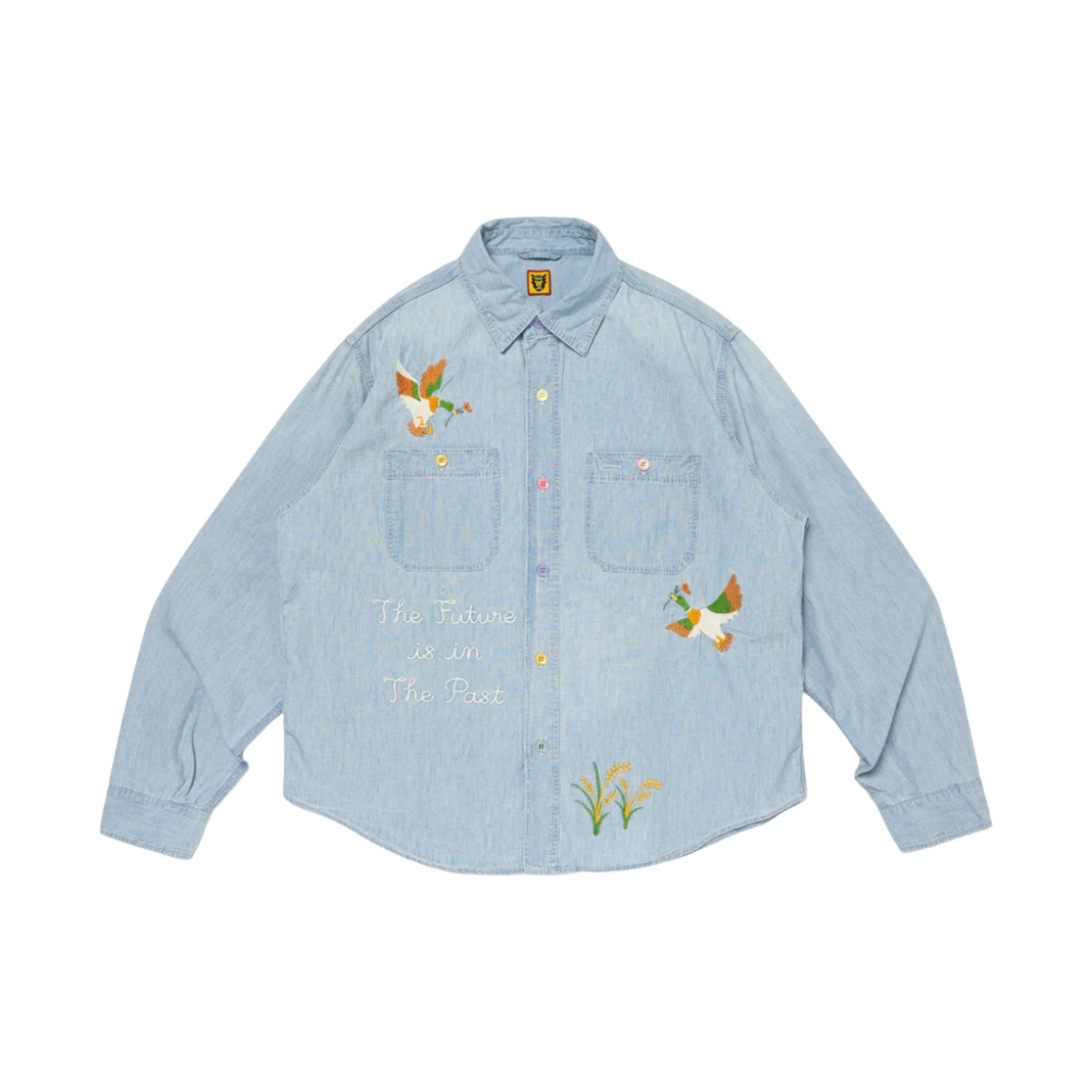 휴먼 메이드 샴브레이 워크 셔츠 인디고(Human Made Chambray Work Shirt Indigo) - 1