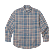 AMOU 60S Vintage Check Shirts Blue