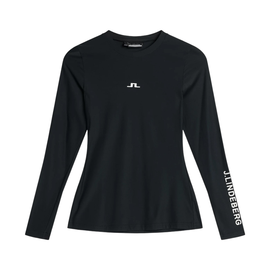 (W) 제이린드버그 테클라 크루넥 탑 블랙((W) J.Lindeberg Tekla Crew Neck Top Black) - 1