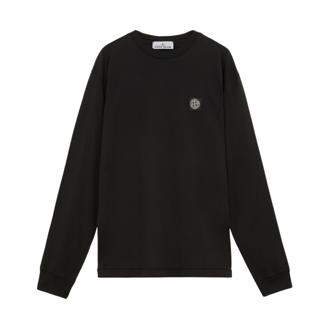 스톤 아일랜드 22713 60/2 코튼 저지 슬림 핏 롱슬리브 티셔츠 블랙 - 24FW(Stone Island 22713 60/2 Cotton Jersey Slim Fit L/S T-Shirt Black - 24FW) - 1