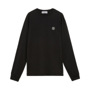 Stone Island 22713 60/2 Cotton Jersey Slim Fit L/S T-Shirt Black - 24FW