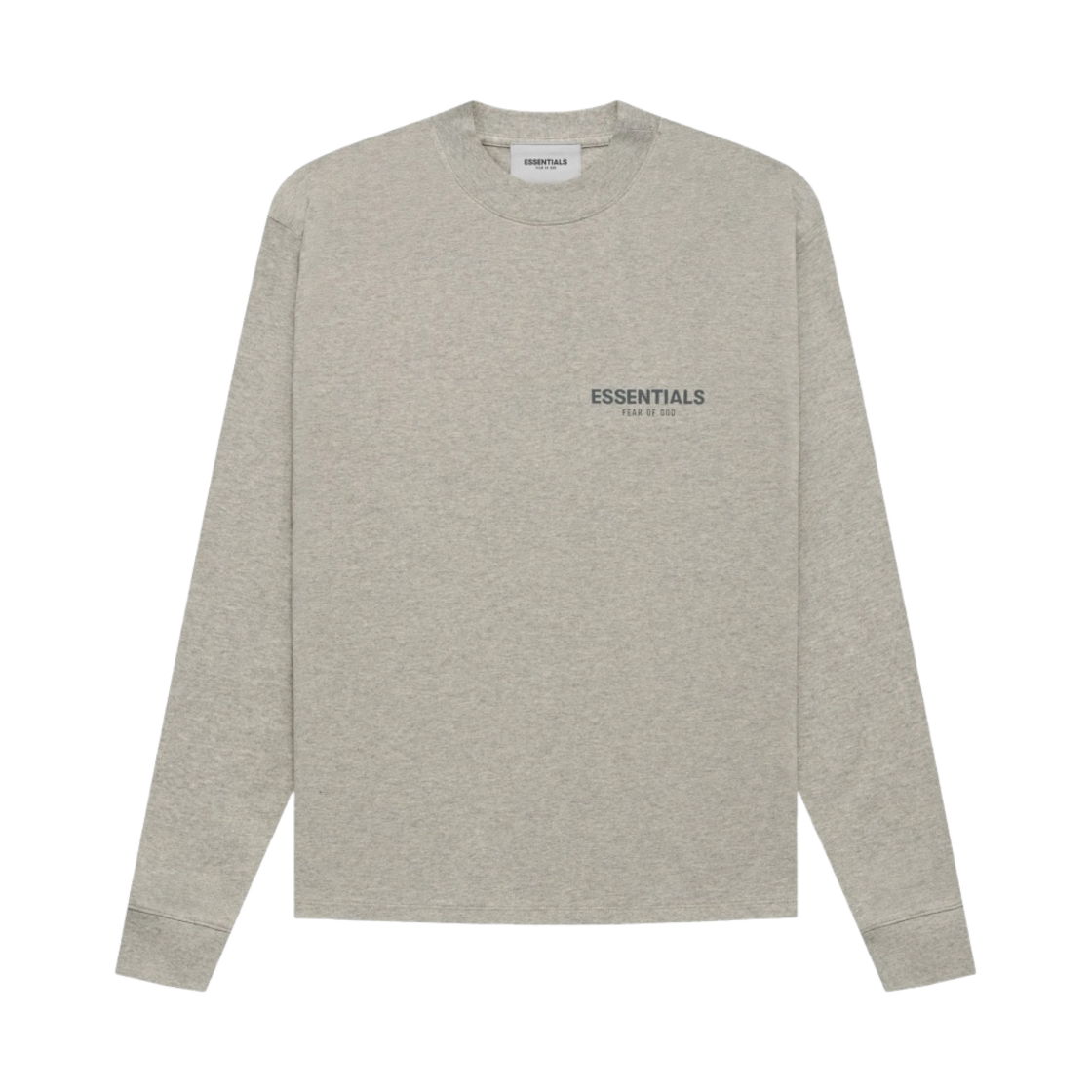 에센셜 코어 컬렉션 롱슬리브 티셔츠 헤더 오트밀