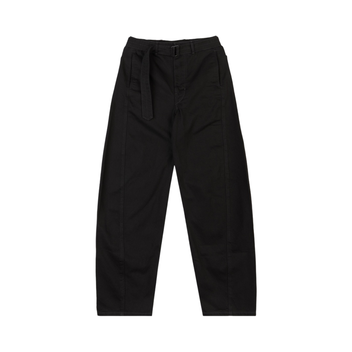 PA302-LD076-999 Lemaire Twisted Belted Pants Denim Black