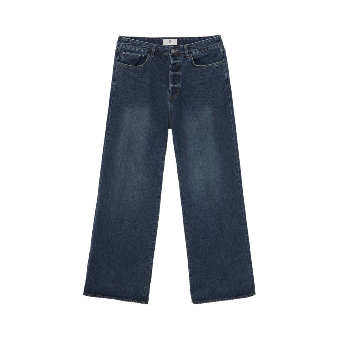 24FWKN02MB Woodman Essential Wide Denim Mid Blue