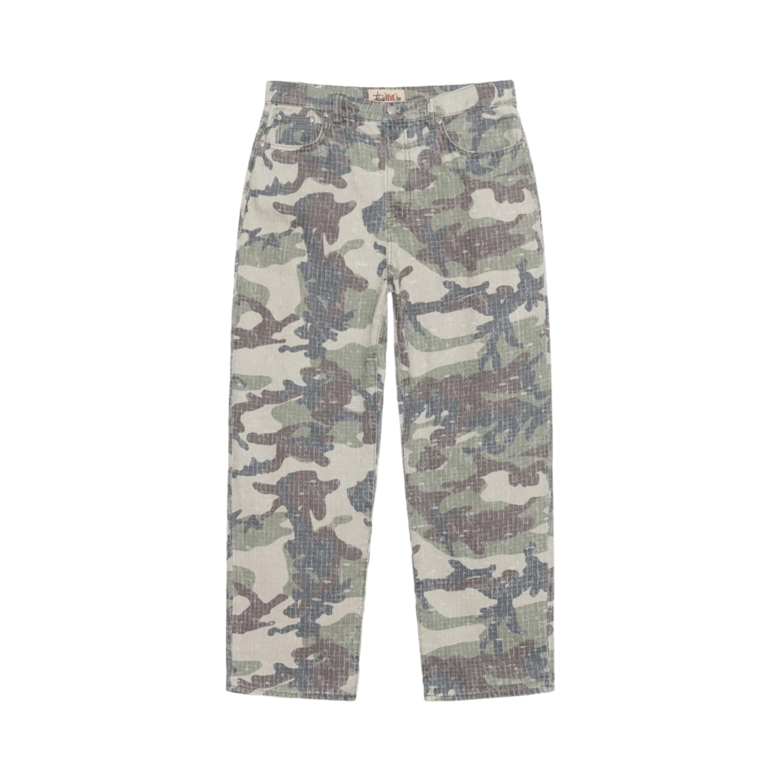 116666 Stussy Camo Canvas Big Ol’ Jean Needlepunch Woodland Camo - 대표 이미지 #1