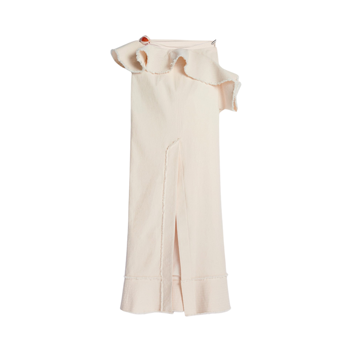 (W) 자크뮈스 라 쥬프 랑그 아티초크 롱 러플 스커트 오프 화이트((W) Jacquemus La Jupe Longue Artichaut Long Ruffled Skirt Off White) - 2