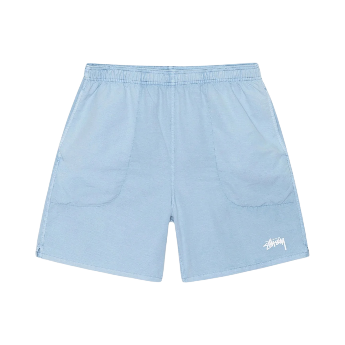 스투시 스탁 워터 피그먼트 쇼츠 블루