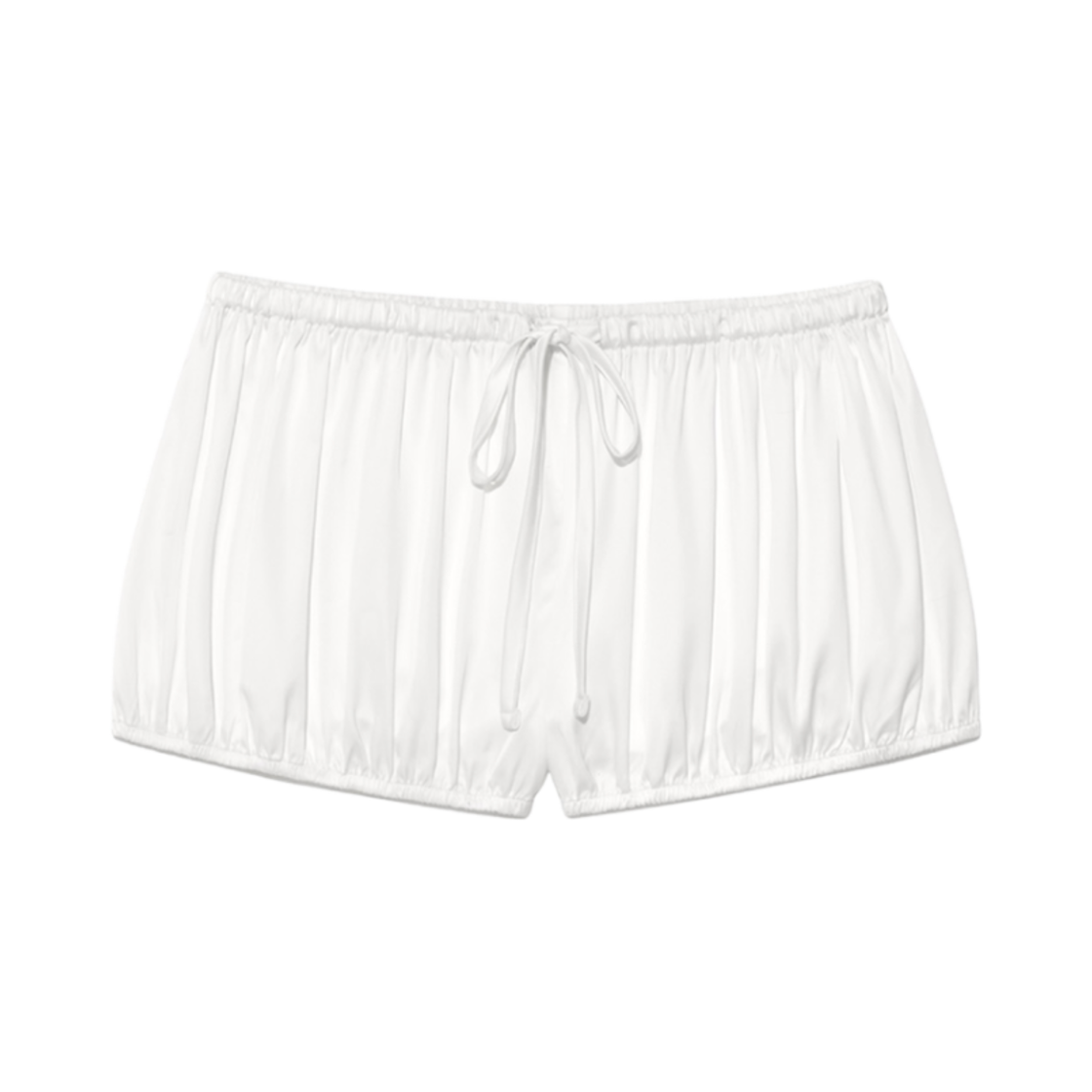 - (W) Glowny x Simihaze Pumpkin Bloomer Shorts White