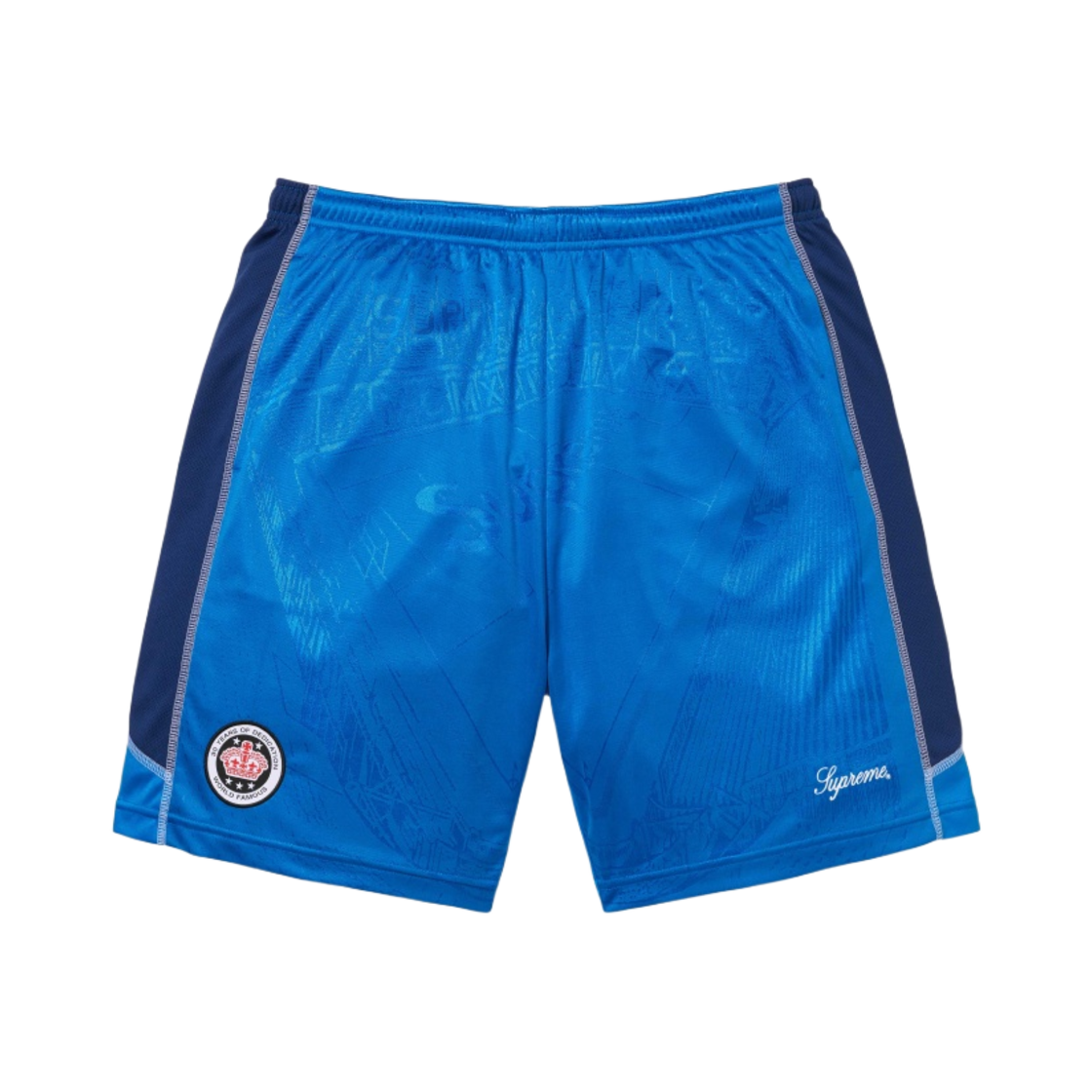 - Supreme Jacquard Soccer Short Blue - 24SS