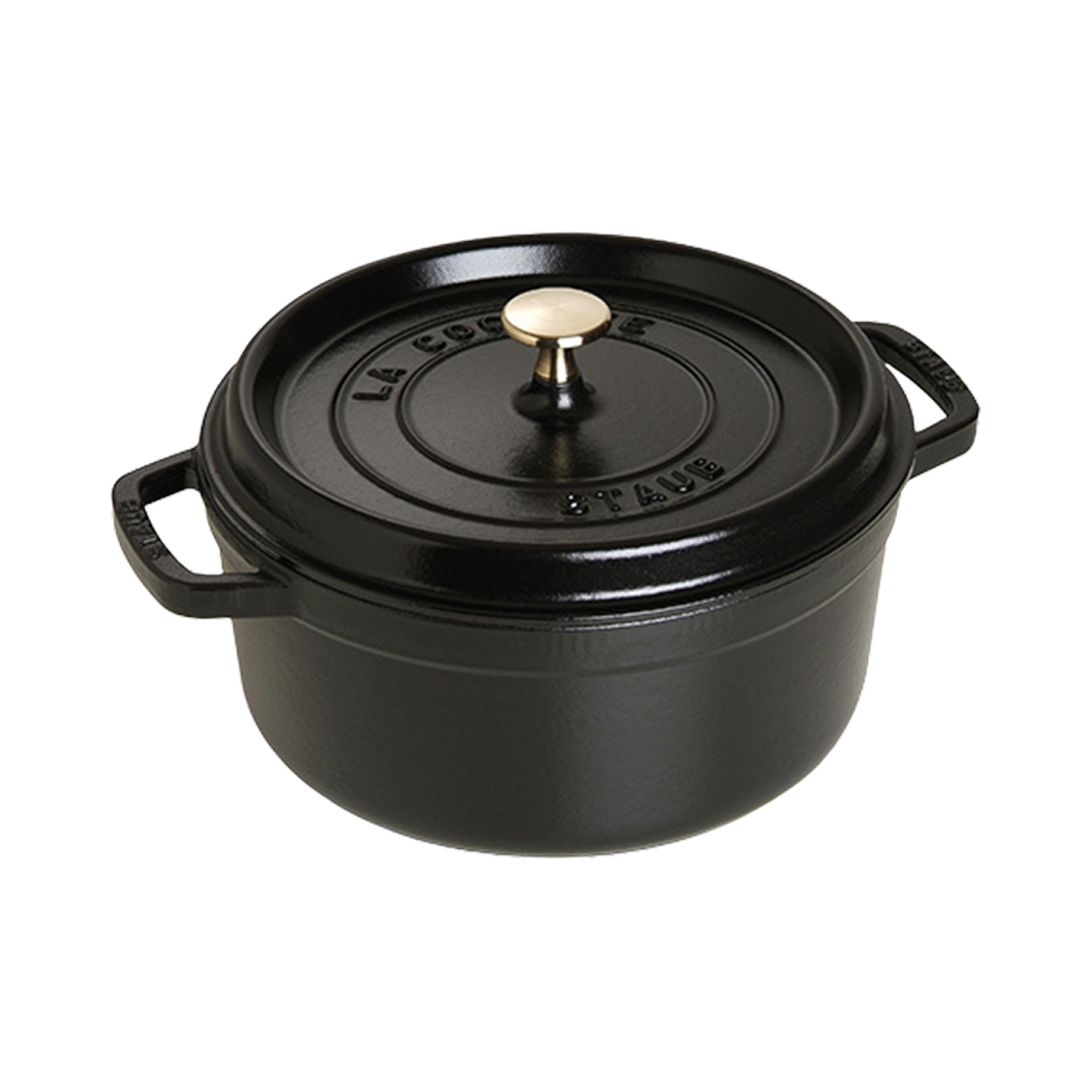 스타우브 원형 꼬꼬떼 4 qt 블랙 매트(Staub Round Cocotte 4 qt Black Matte)