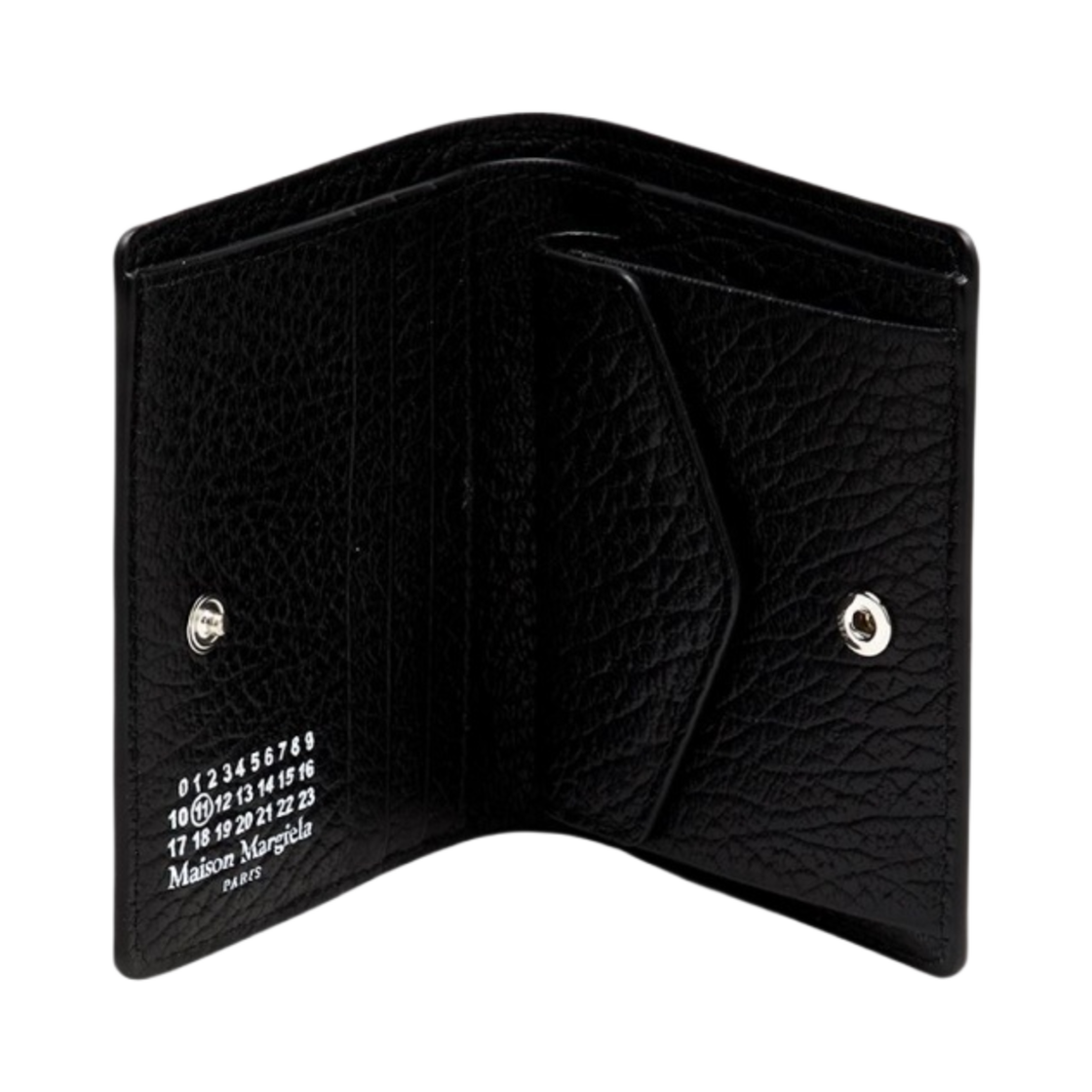 S56UI0140P4455T8013 Maison Margiela Compact Bi-Fold Wallet Black - #2