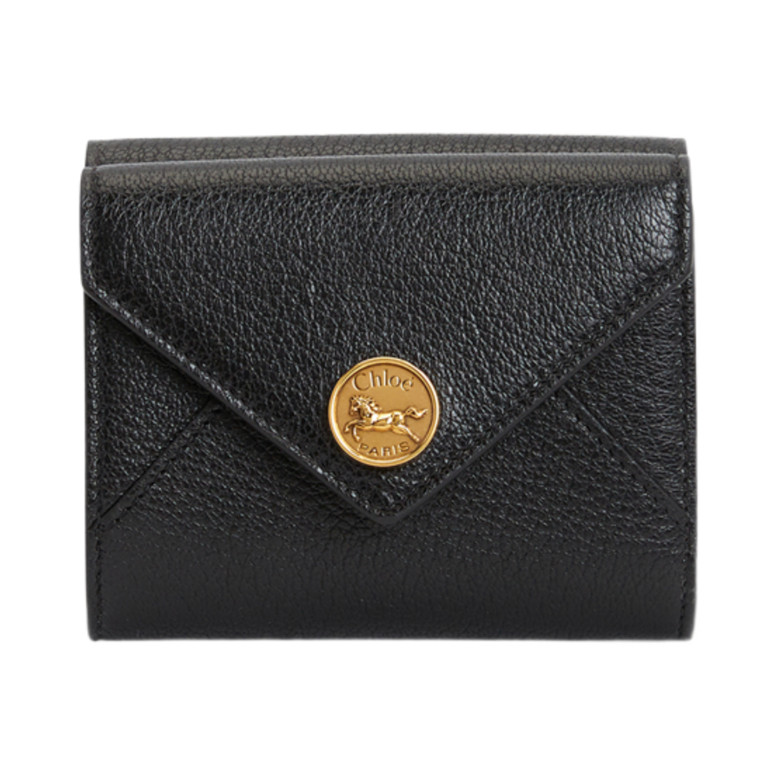 끌로에 엔벌로프 그레인드 레더 월렛 블랙(Chloe Envelope Grained Leather Wallet Black)
