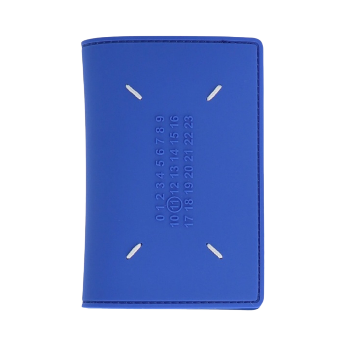 메종 마르지엘라 블루 넘버 로고 바이폴드 카드 홀더 블루(Maison Margiela Blue Numbers Logo Bi-Fold Card Holder Blue) - 1