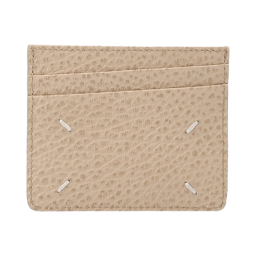 SA1VX0006P4455T2086 Maison Margiela Stitch Card Holder Beige