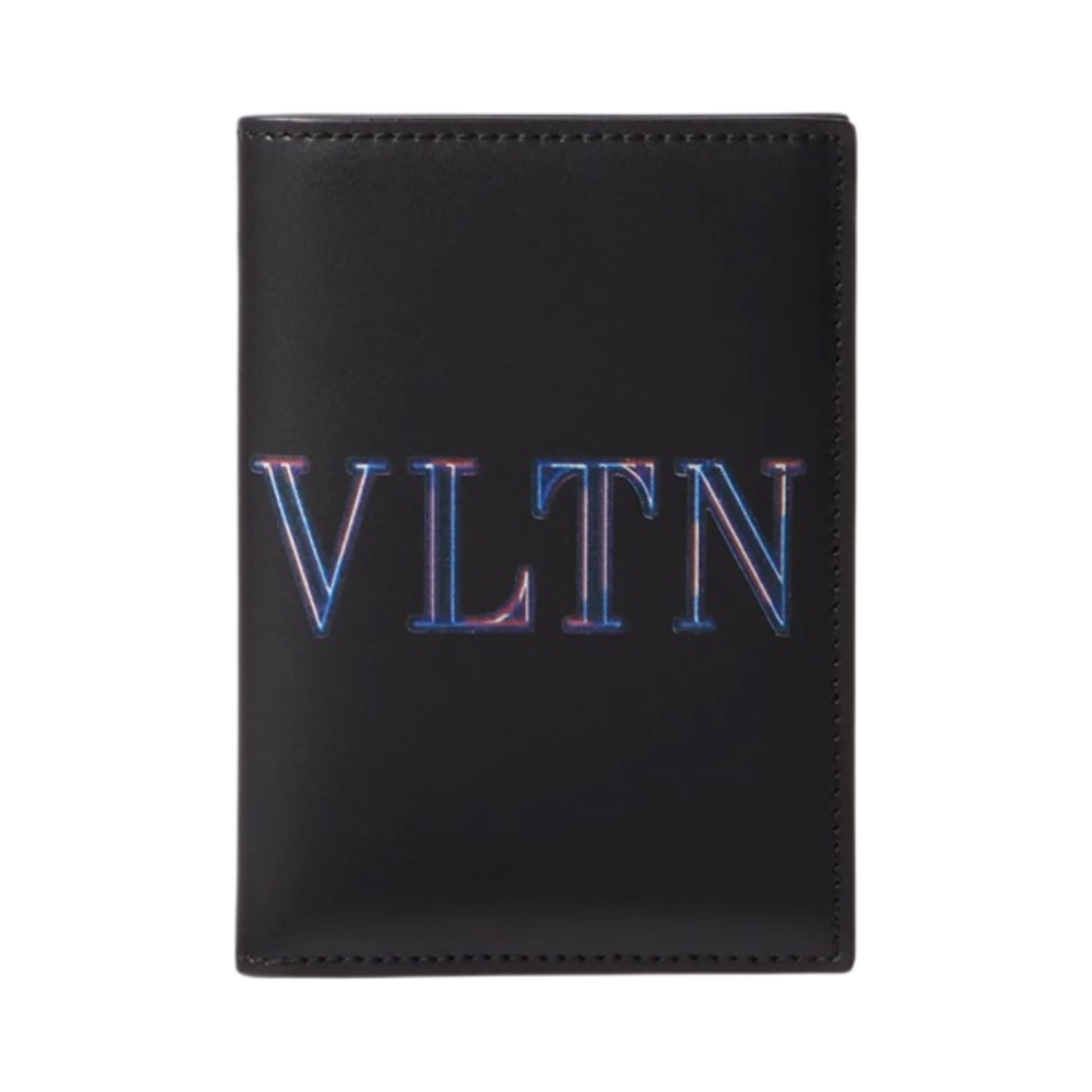 발렌티노 네온 VLTN 카프스킨 카드 케이스 블랙(Valentino Neon VLTN Calfskin Leather Card Case Black) - 1