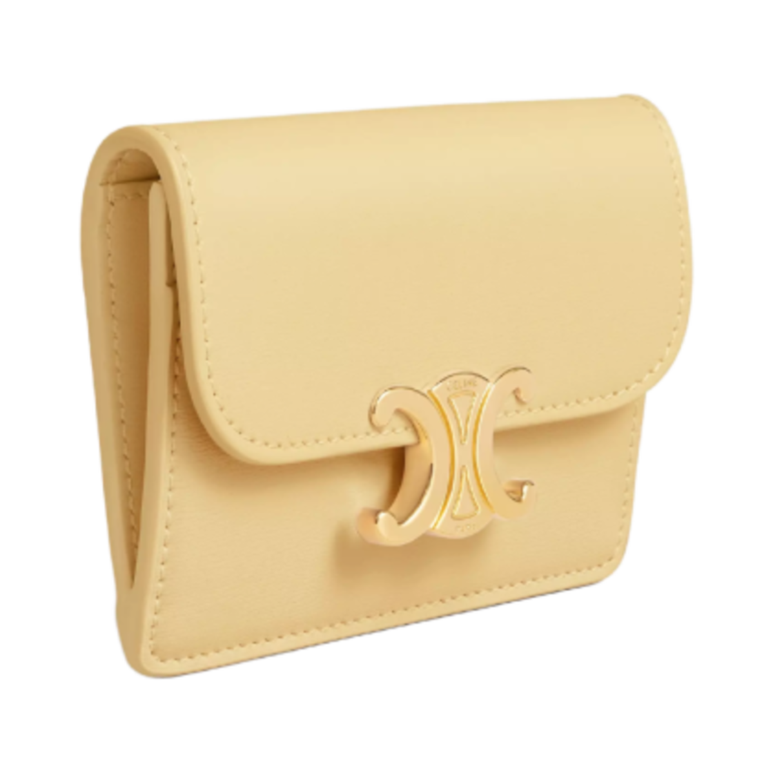 셀린느 샤이니 카프스킨 플랩 카드 홀더 폴렌(Celine Card Holder with Flap in Shiny Calfskin Pollen) - 2