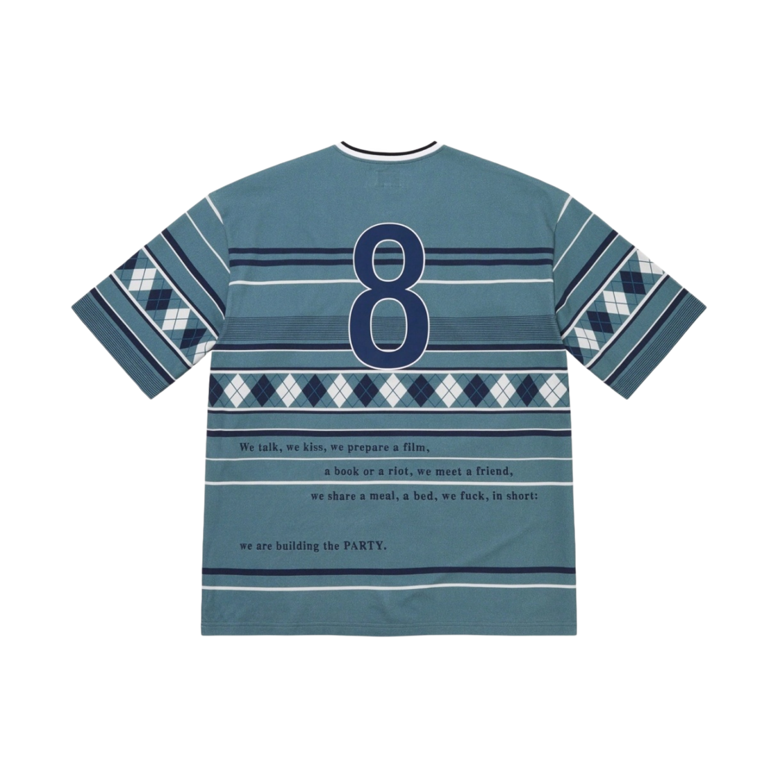 슈프림 x 베르나데트 코퍼레이션 피케 사커 탑 블루 - 23SS(Supreme x Bernadette Corporation Pique Soccer Top Blue - 23SS) - 2