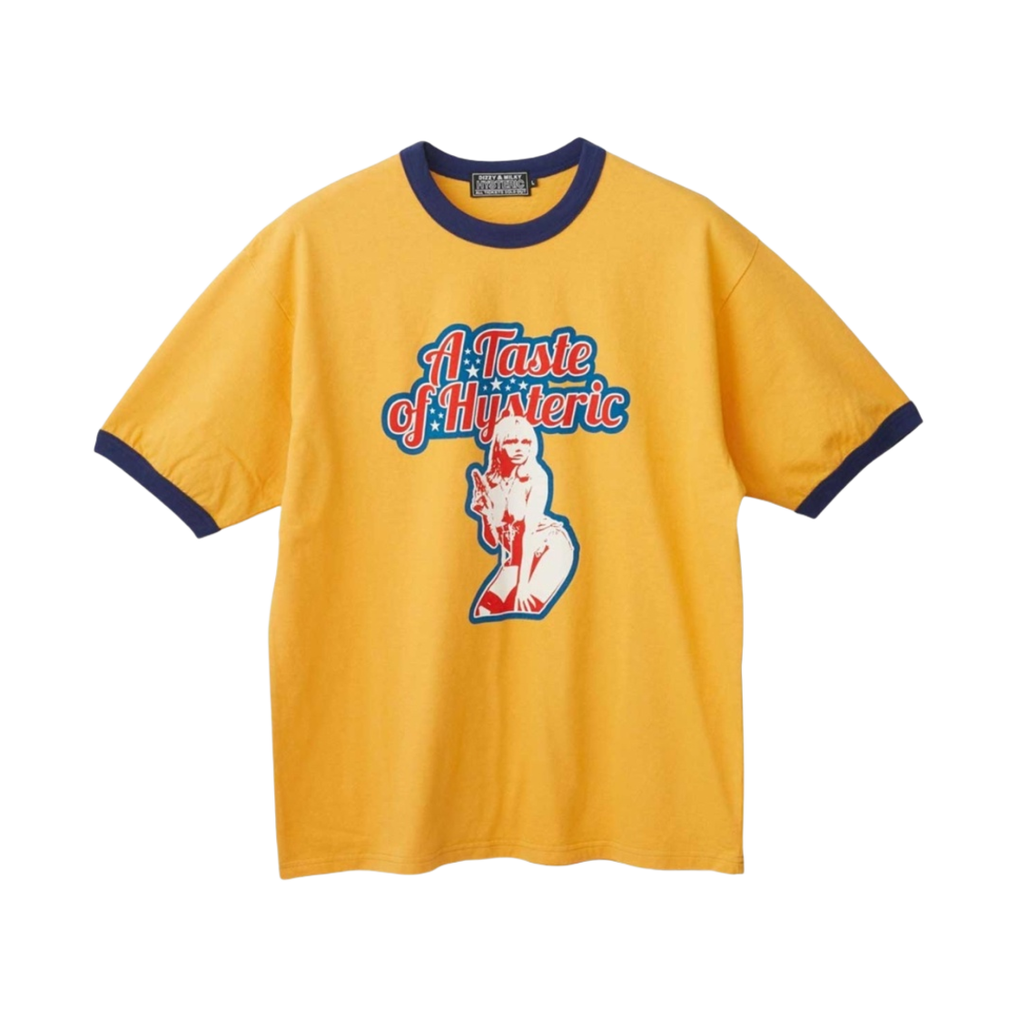 히스테릭 글래머 테이스트 오브 히스테릭 티셔츠 옐로우(Hysteric Glamour Taste Of Hysteric T-Shirt Yellow) - 1