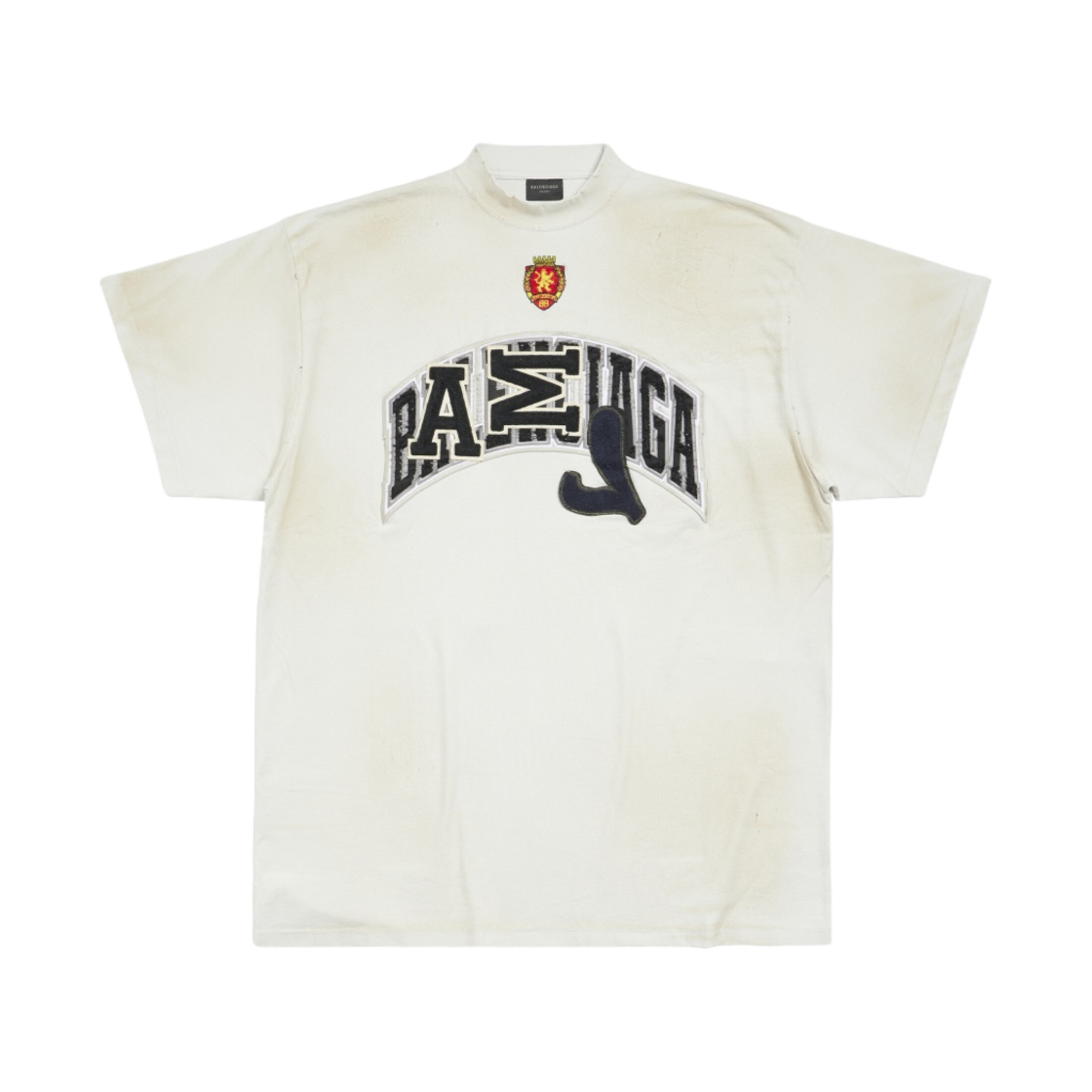 739028TOVN29012 Balenciaga Skater T-Shirt Oversized White