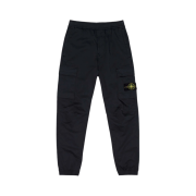Stone Island 31314 Stretch Cotton Wool Satin Cargo Pants Navy Blue - 22FW