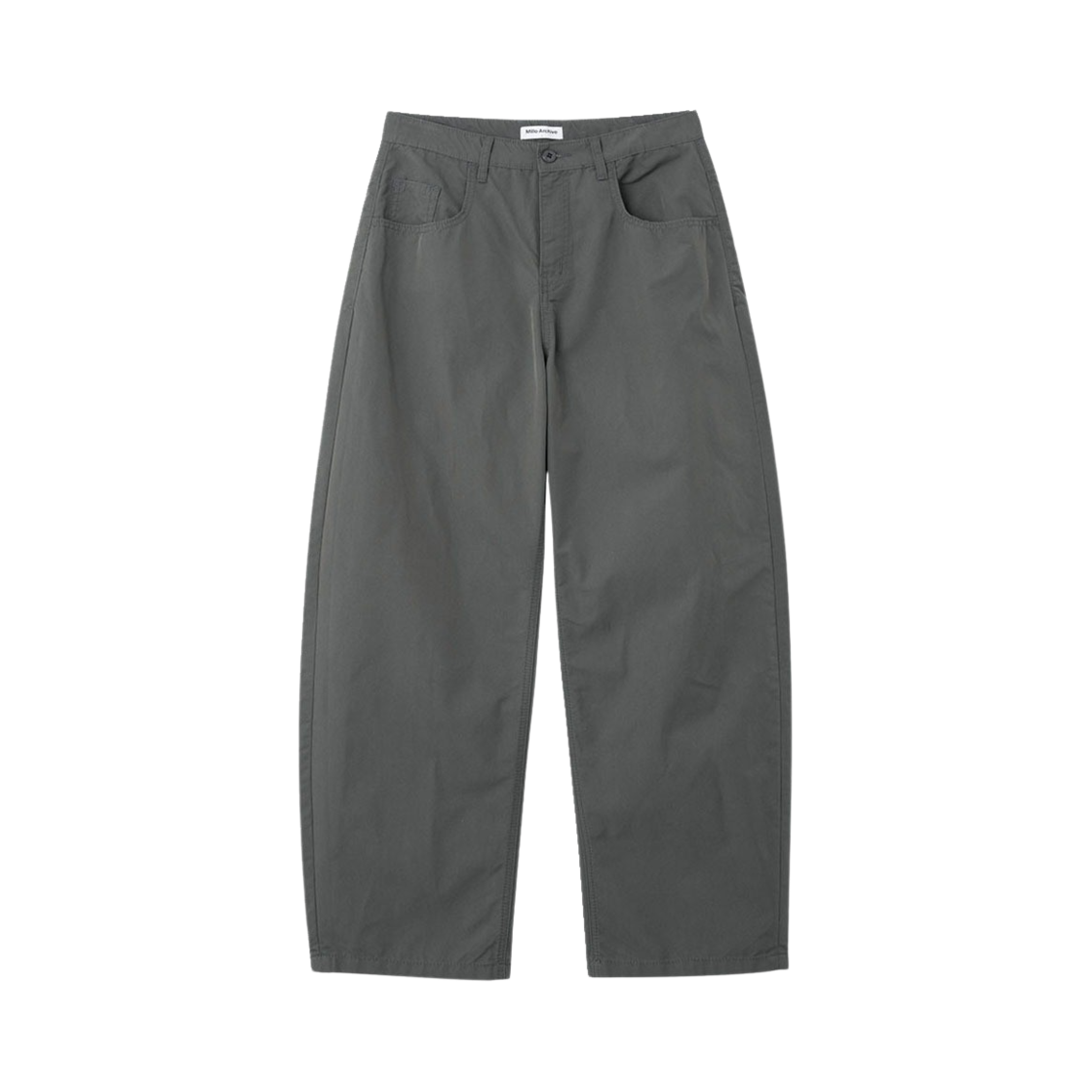 밀로 아카이브 리플렉트 커브드 치노 팬츠 차콜 그레이(Millo Archive Reflect Curved Chino Pants Charcoal Gray)