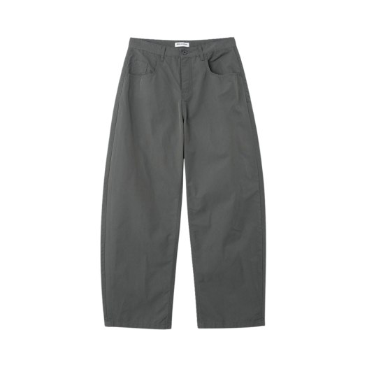 ML327CH Millo Archive Reflect Curved Chino Pants Charcoal Gray