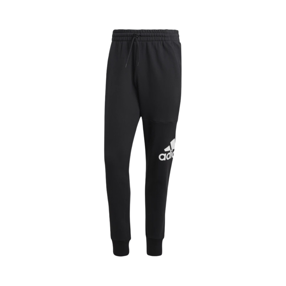 아디다스 에센셜 프렌치 테리 테이퍼드 커프 로고 팬츠 블랙 - US 사이즈(Adidas Essentials French Terry Tapered Cuff Logo Pants Black - US Sizing) - 1