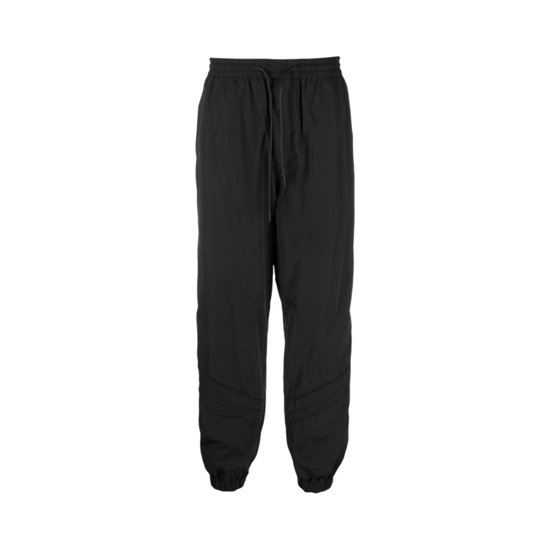 JC3821P245 Juun.J Nylon Loose Fit Track Pants Black