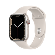 Apple Watch Series 7 45mm Cellular Starlight Aluminum Case with Sport Band Starlight (Korean Ver.)