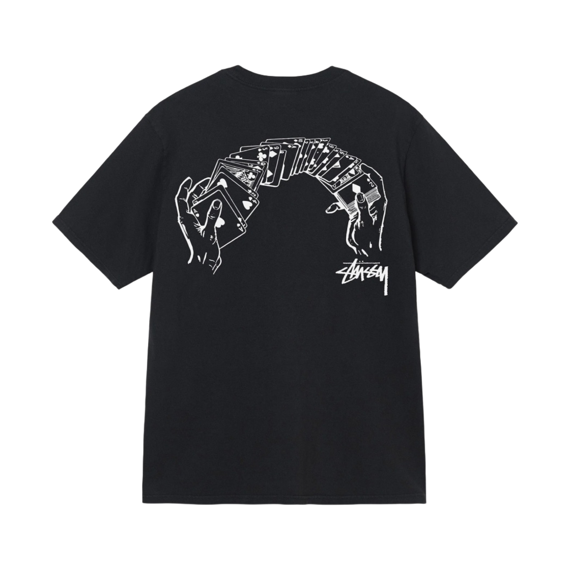 스투시 셔플 피그먼트 다이드 티셔츠 블랙(Stussy Shuffle Pigment Dyed T-Shirt Black) - 1