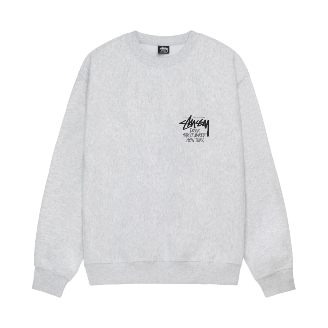 스투시 스탁 도버 스트리트 마켓 뉴욕 크루넥 애쉬 헤더 2024(Stussy Stock DSM New York Crew Ash Heather 2024) - 2