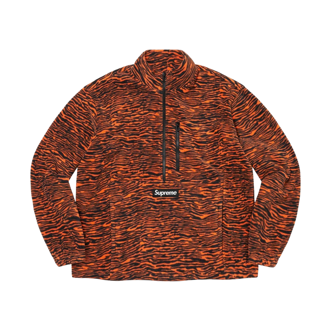 슈프림 폴라텍 하프 집 풀오버 타이거 - 21FW