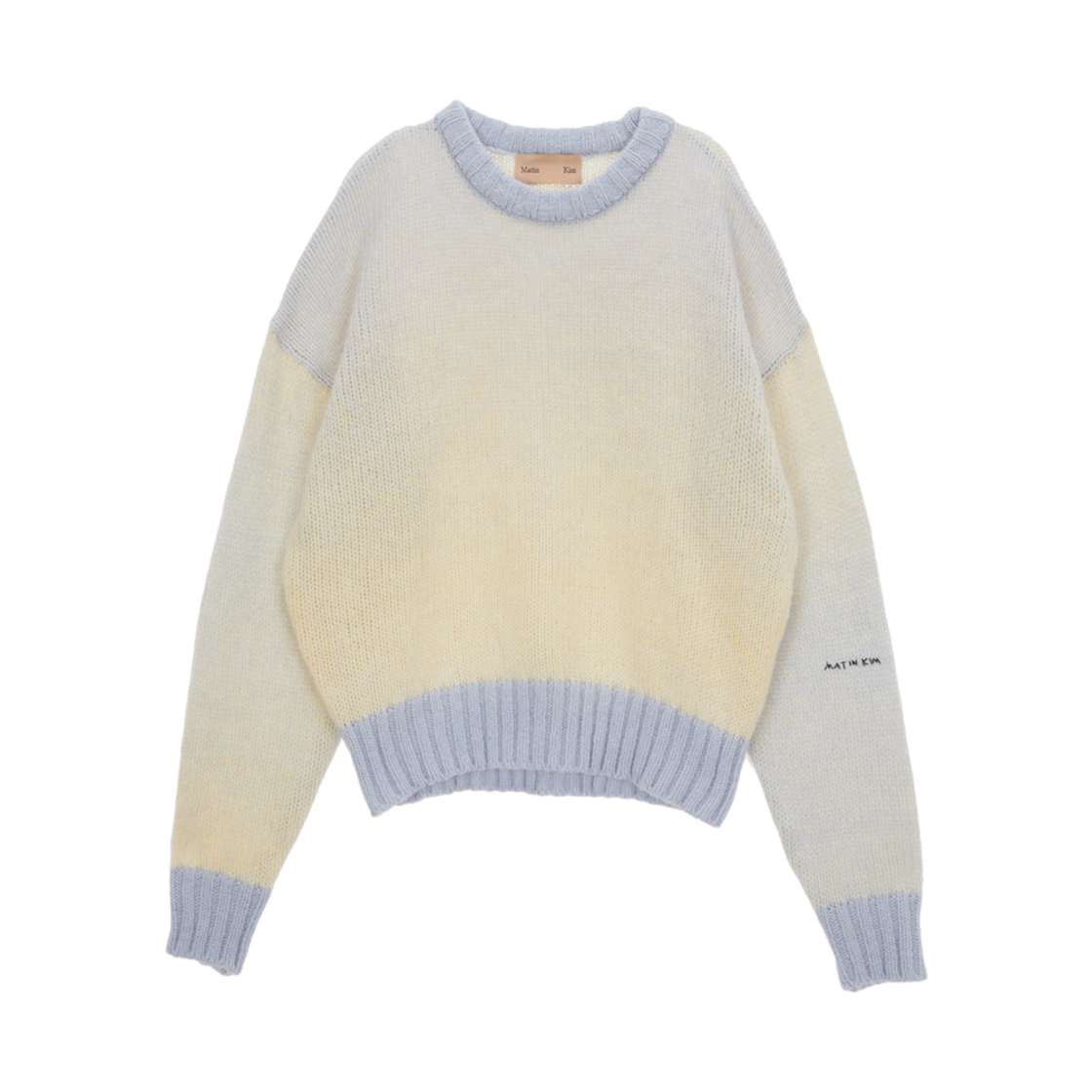 (W) 마뗑킴 마뗑 그라데이션 니트 풀오버 블루((W) Matin Kim Matin Gradation Knit Pullover Blue) - 1