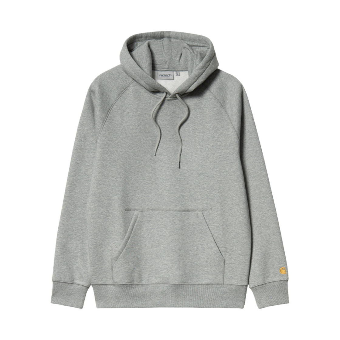 I026384-00M-XX Carhartt WIP Hooded Chase Sweatshirt Grey Heather