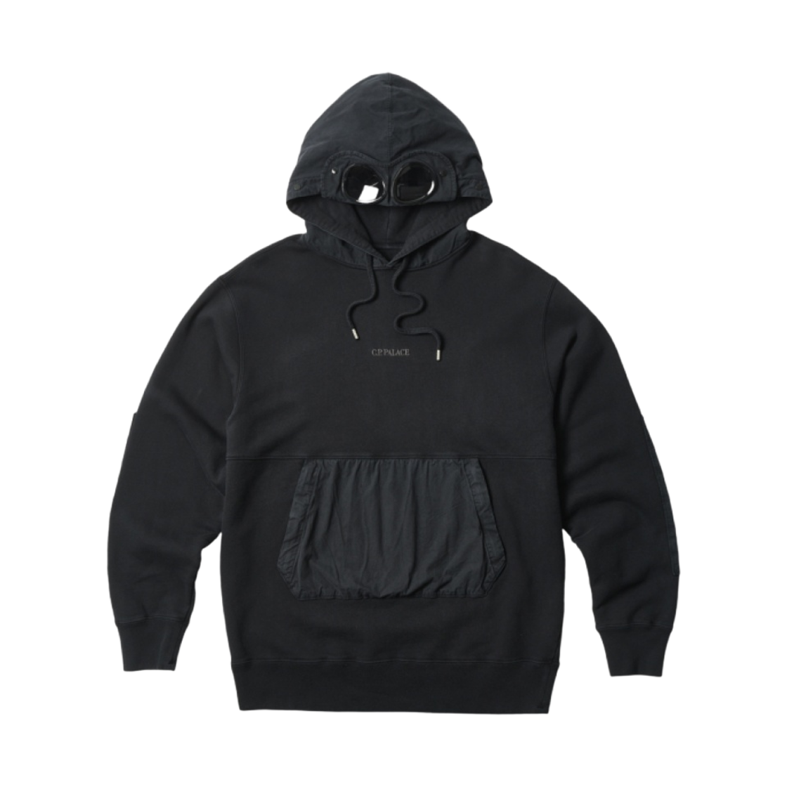 팔라스 x C.P. 컴퍼니 고글 후드 블랙 - 22FW