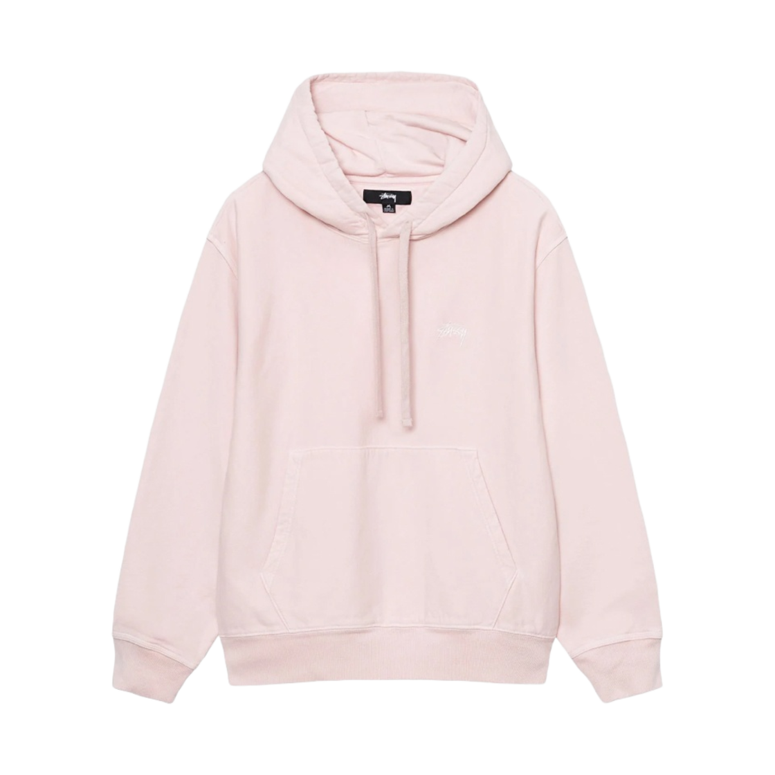 스투시 오버다이드 스탁 로고 후드 라이트 핑크(Stussy Overdyed Stock Logo Hoodie Light Pink) - 1