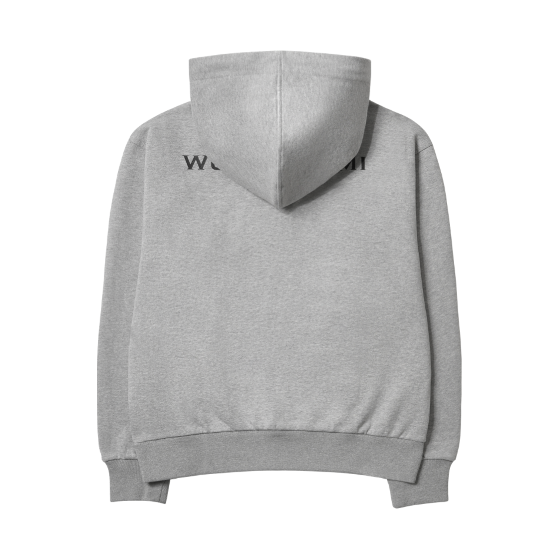 (W) 우영미 백로고 후드 티셔츠 그레이 - 24SS((W) Wooyoungmi Back Logo Hooded T-Shirt Gray - 24SS) - 2